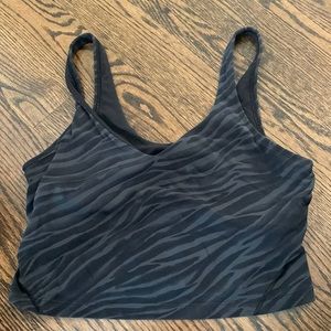 Lululemon Align Tank Top.  Le Tigre Cameo Deep Coal Multi. Used.  Good Condition